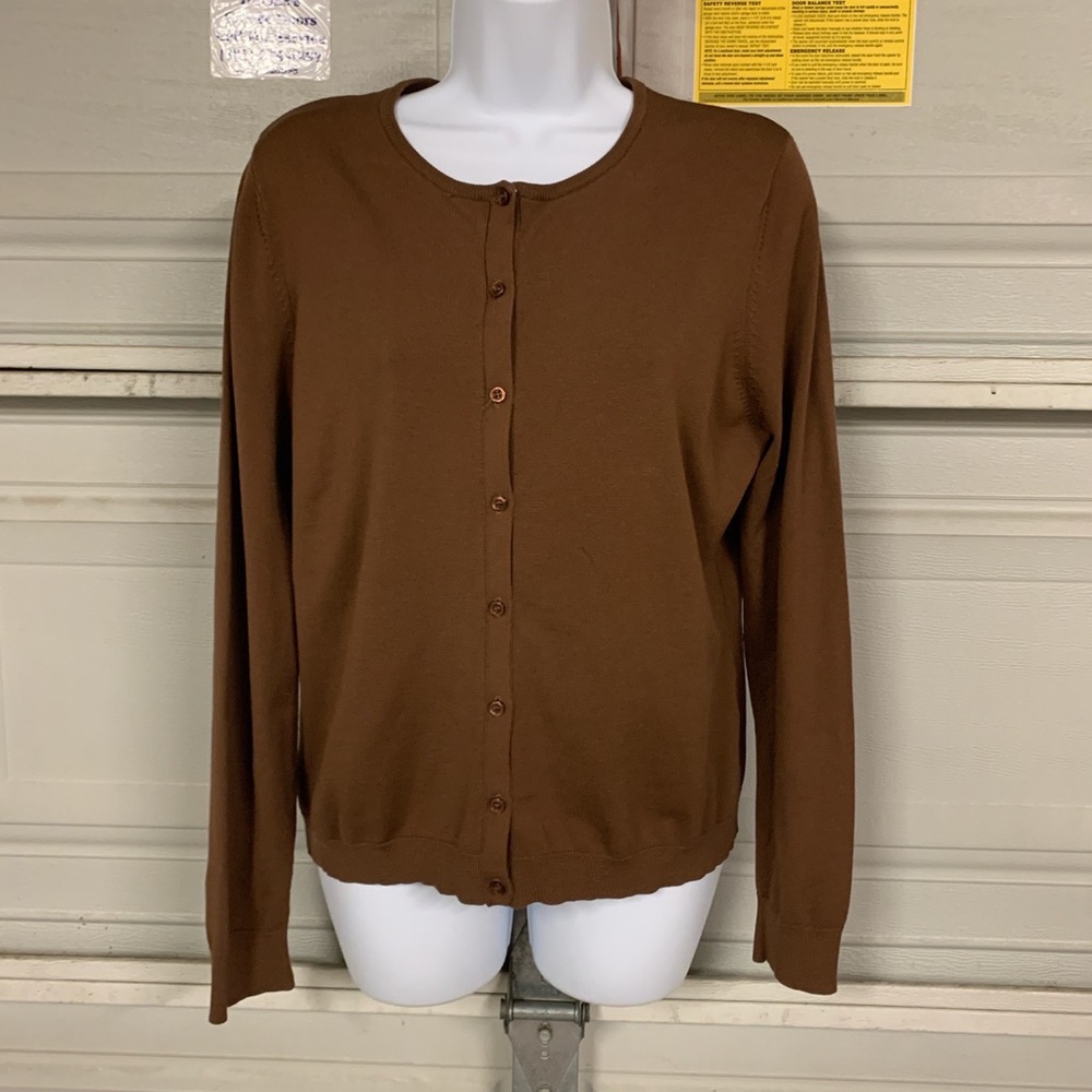 Brown August Silk Cardigan!